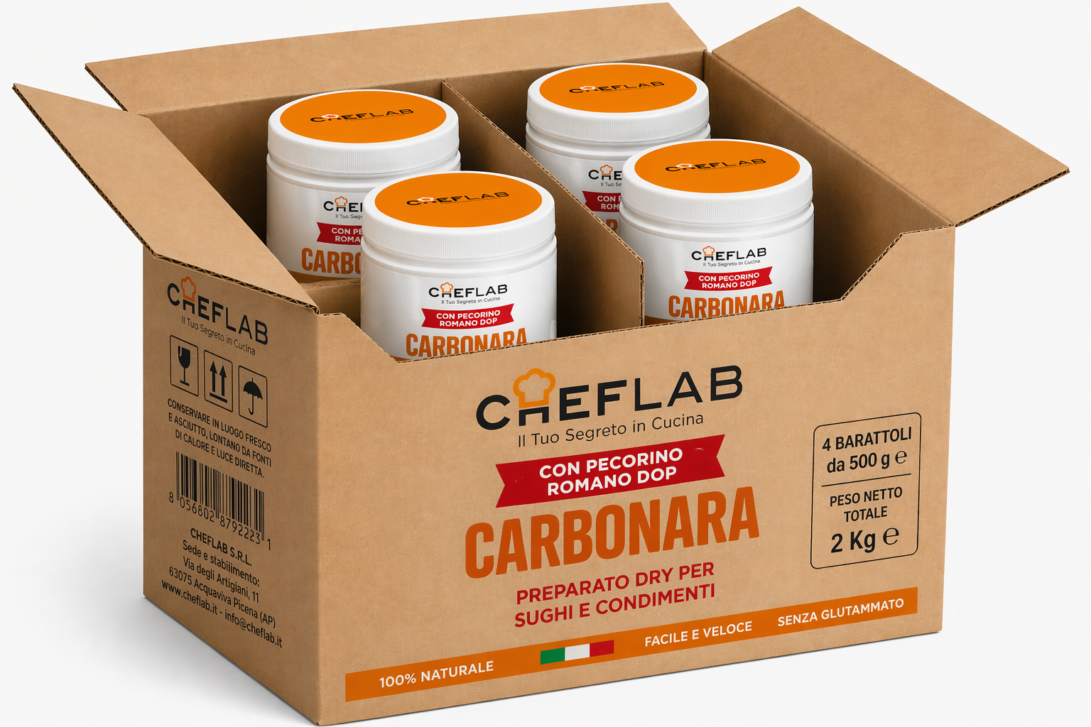 Cartone da 4 barattoli